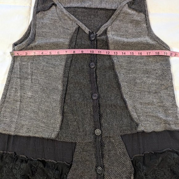 Pretty Angle Boutique Boho Linen Blend Tiered Sleeveless Tunic / Dress - Picture 9 of 10